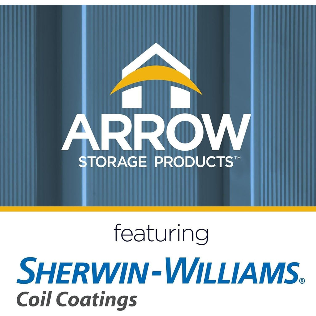 6x5 Blue Grey Steel Storage Shed Outdoor For Garden Tools