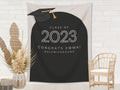Class of 2026 Grad Cap Arch Custom Graduation Party Backdrop | Personalized Hashtag School Colors Banner | Highschool or College Grad Gift